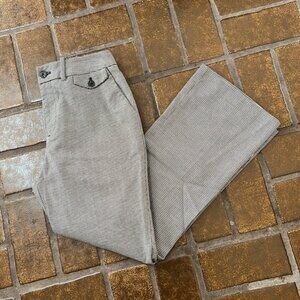NWT A New Day Black & White Houndstooth Print Cropped Kick Flare Trouser Pant
